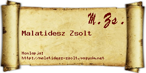 Malatidesz Zsolt névjegykártya